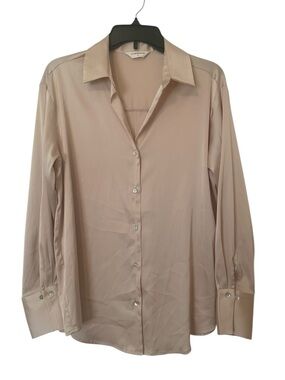 Commense Blush Button-Up Top